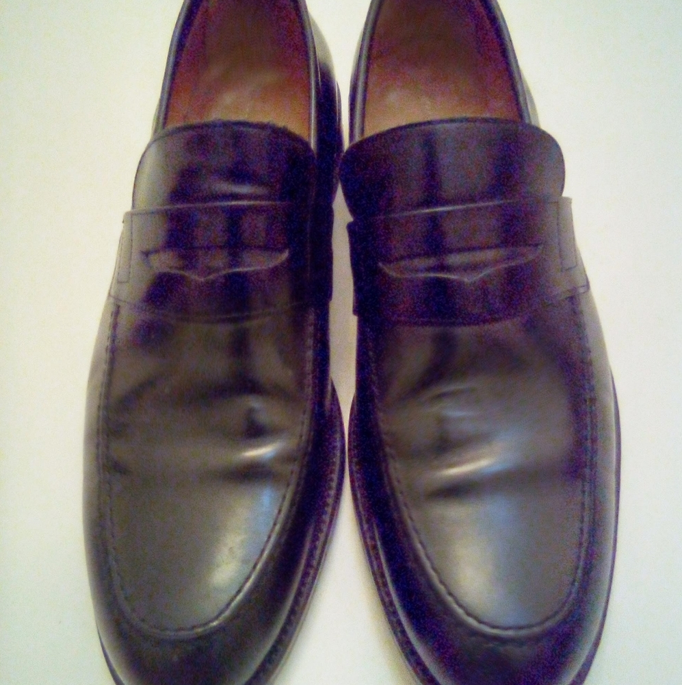 EMIDIO TUCCI BLACK LEATHER LOAFERS